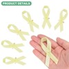 Unique Bargains Satin Awareness Ribbons with Safety Pins 100 Pcs - 2 of 4