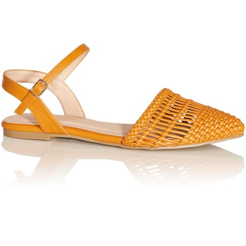 Women's Wide Fit Rosalie Flat - honey | CITY CHIC - image 1 of 4