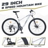 Whisen 29” Suspension Mountain Bike with 8-Speed Rear Derailleur, Front Suspension, Steel Frame - 2 of 4