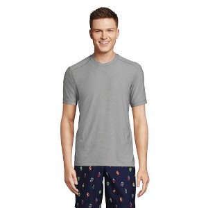 Lands' End Men's Short Sleeve Swim Tee Rash Guard - 1 of 4
