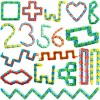 Joyfy 28 Packs Wacky Tracks with Valentines Cards, Twist Track Fingers, Snake Puzzles Fidget Toys for Kids Gift Exchange, Holiday Birthday Party Favor - 3 of 4
