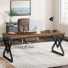 Tribesigns 62.99 Inch Executive Desk, Large Office Computer Desk with Extra Thick Wooden Tabletop and Metal Frame - 4 of 4