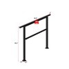 FUFU&GAGA Black Metal Stair Handrail for Indoor & Outdoor Use - 2 of 4