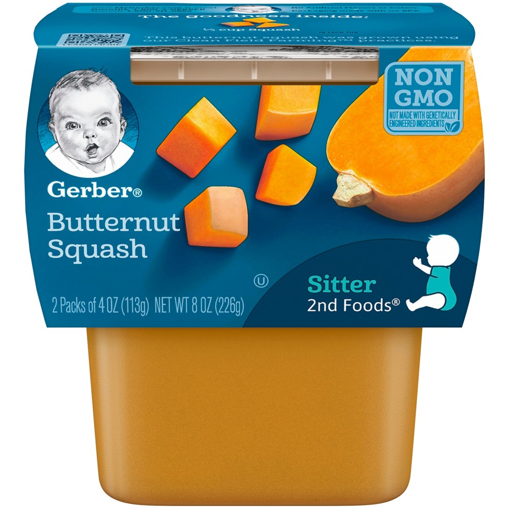 UPC 015000073176 product image for Gerber 2nd Foods Butternut Squash Baby Food - 4oz (2ct) | upcitemdb.com