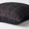 Square Woven Grid Pillow Navy/Burgundy - Threshold™ designed with Studio McGee - 4 of 4