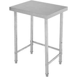 Stainless Steel Work Table, 400lb Capacity Commercial Prep Table with Galvanized Legs for Kitchen, Restaurant, Garage - 1 of 4