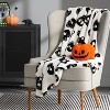 Skulls Plush Throw white/black - Hyde and EEK! Boutique™ - 2 of 4