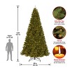 16' Prelit  North Valley Spruce Artificial Christmas Tree White Lights - National Tree Company - 4 of 4
