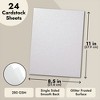 Bright Creations 24 Sheets White Glitter Cardstock Paper for Scrapbooking, Arts, DIY Sparkle Crafts, 280gsm, 8.5 x 11 In - 4 of 4