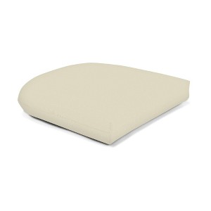 Casual Cushion Solid Sunbrella Fabric 1-Piece Indoor/Outdoor Wicker Seat Pad, 18"W x 18"L - 1 of 4