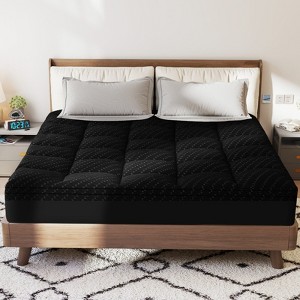 kayamas 3" Double-layer Mattress Topper include 2"  Gel Memory Foam and 1" Pillow Top Mattress Pad Cover with Elastic deep pocket - 1 of 4