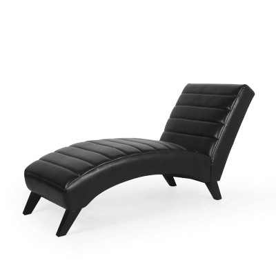 Black best sale lounge chaise