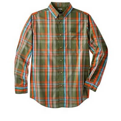 KingSize Men's Big & Tall Long Sleeve Wrinkle Free Sport Shirt