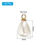 Unique Bargains Metal Bulk Elegant DIY Crafts Jewelry Making Pearl Pendant 50 Pcs - 2 of 4