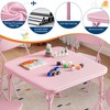Folding Children's Table and Chair Set, 1 Table + 2 Chairs, Colorful - 4 of 4