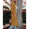 Women's Oversized Long Cardigan Sweaters Fall Outerwear Cable Knit Open Front Longline At Knee Cardigan Sweaters with Pockets - 3 of 4