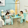 Costway Kids Table & 2 Chairs Set Toddler Activity Play Dining Study ...