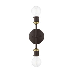 Livex Lighting Lansdale 2 - Light Vanity in  Bronze/Antique Brass - 1 of 4