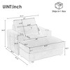 Chaise Lounge Accent Chair Single Sofa Couch Armchair with Movable Storage Ottoman USB Ports Cup Holders Phone Holder Side Pockets Chenille-ModernLuxe - 3 of 4