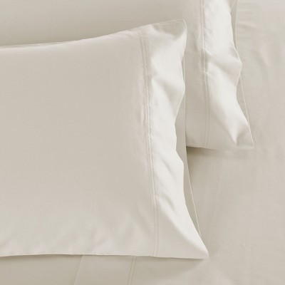 Ivory Cotton Sateen Standard/Queen Pillowcases Set