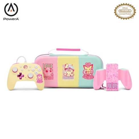 PowerA Nano Wired Controller with Protection Case and Comfort Grips -  Pokémon: Sweet Friends