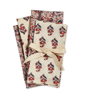 tag Jasmine Block Print Napkin S/4 - 1 of 2