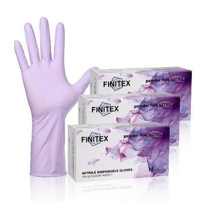 FINITEX Purple Nitrile Disposable Gloves Medical Exam Gloves - 100, 300 & 1000 PCS,  Latex-free Examination Purple Chemo Food Gloves