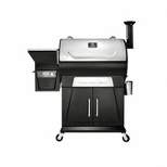 Z GRILLS ZPG-700D3 8 N 1 Wood Pellet Portable Stainless Steel Grill Smoker for Outdoor BBQ Cooking w/ Digital Temperature Control & Grill Cover