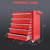 Tool Chest with Wheels,Metal Locking Rolling Tool Box with Tool Organizer Trays for Tool Storage Organizer,Garage,Portable Standing Mechanic Toolbox - 3 of 4