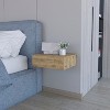 NicBex 15.7 inch Wide Floating Nightstand with 1 Drawer,Modern Wall-Mounted Side Table with Wood Frame,Bedside Table for Bedroom,Living Room - 2 of 4