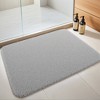 Unique Bargains 2Pcs Plush Gradient Striped Microfiber Shaggy Bathroom Mat - 2 of 4