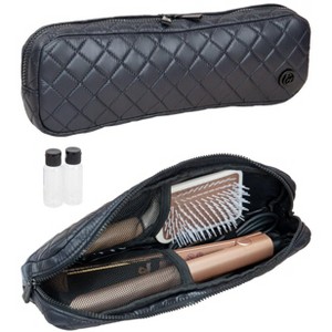 Joan & David Diamond Quilted Hair Tool Zippered Travel Case - 1 of 4