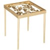 Otto Ginko Leaf Side Table - FOX2595A - Gold/Clear - Safavieh Couture - 4 of 4