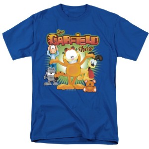 Garfield The Garfield Show Adult T-Shirt Royal Blue 5X Large - 1 of 4