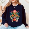 Simply Sage Market Folk Art Florals Distressed Sweatshirt - 2 of 4