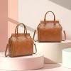 Women’s Multifunctional Leather Shoulder Bag, Fashion Handbag with Large Capacity Tote Purse - 2 of 4
