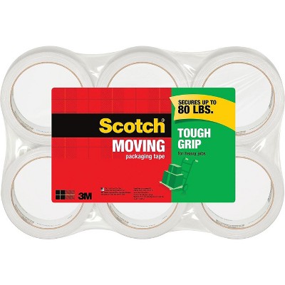 Scotch Tough Grip Moving Packing Tape 1.88 x 3500-40-6
