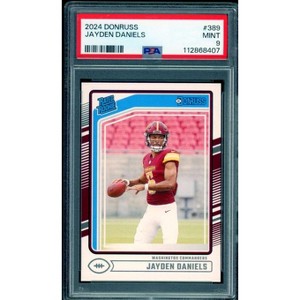 Jayden Daniels Rookie Card 2024 Donruss #389 PSA 9 - 1 of 2