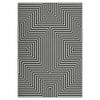 Washable Rug for Living Room Modern Striped Bedroom Rug with Non-Slip Backing - 4 of 4