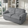 GDFStudio Dirak Modern Multi-Functional 71.65'' Chenille Upholstery Convertible Queen Size Sofa Bed - 2 of 4