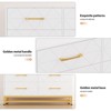 Dresser for Bedroom with 6 Drawers, Modern Wood Dresser for Closet, Chest of Drawers - 4 of 4