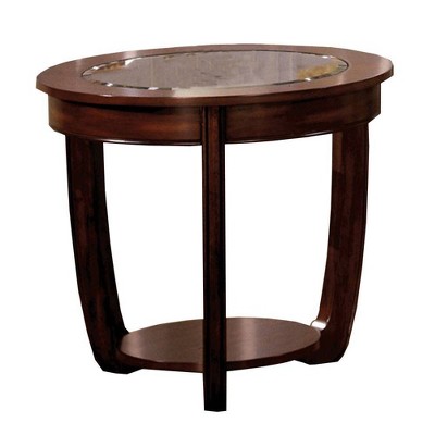 Crystal Falls Transitional End Table Coffee - Benzara