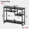Bestier 39.4" Console Table for Entryway with 4 Tier Storage Shelves - 4 of 4