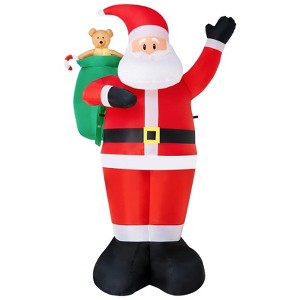 Itopfox 8FT Christmas Inflatable Santa Claus with LED Lights Waterproof Durable Outdoor Decoration for Lawn Garden Patio 1 Piece - 1 of 4