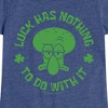 Girls' - SpongeBob Squarepants - Squidward Luck Fitted Short Sleeve Graphic T-Shirt - 2 of 4