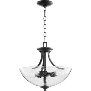 Quorum Lighting Reyes 3-Light Pendant, Noir Finish, 15.5 Width, 15.75 Height - 1 of 1