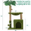 37" Cat Tree Tower for Indoor Cats Multi-Functional Comfy Cat Bed - with Sturdy Scratching Post, Cozy Hammock - 2 of 4