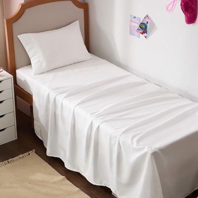 Bedsure | 3/4 Pcs Solid Embossed Soft Sheet & Pillowcase Bedding Set