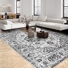 Hallway Runner Rug Washable Kitchen Runner Non Slip Stain Resistant Vintage Distressed Area Rugs Laundry Room Bathroom Throw Carpet - 3 of 4