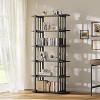 ODK 6 Tier Bookshelves, Bookcase Shelf Storage Organizer for Garage Kit, CDs, Movies, Industrial Free Standing Storage Shelving Unit for Home Office - 2 of 4